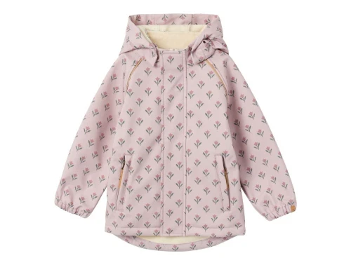 Lil Atelier violet ice blomstret overgangsjakke